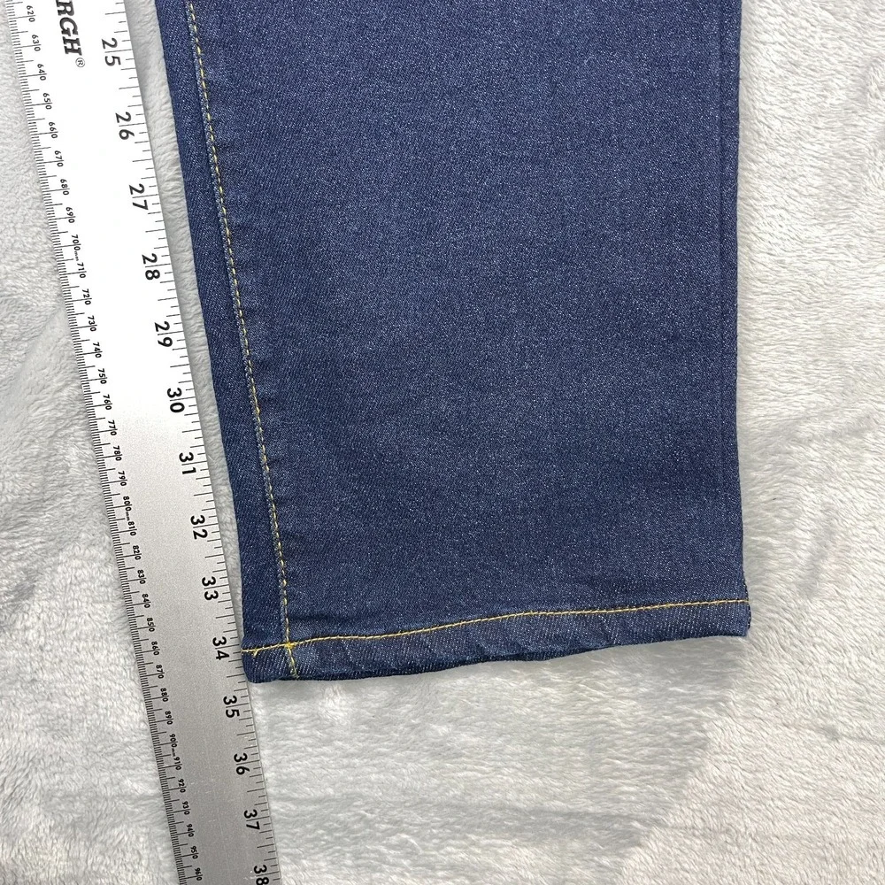 American Tall Jeans Mens 33/35 Ink‎ Blue Harper High Rise Straight Leg Outdoor